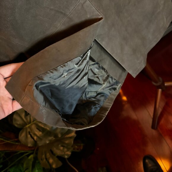 $2298 JOHN VARVATOS Brown "Cutaway" Leather Jacket sz48 - Picture 11 of 13